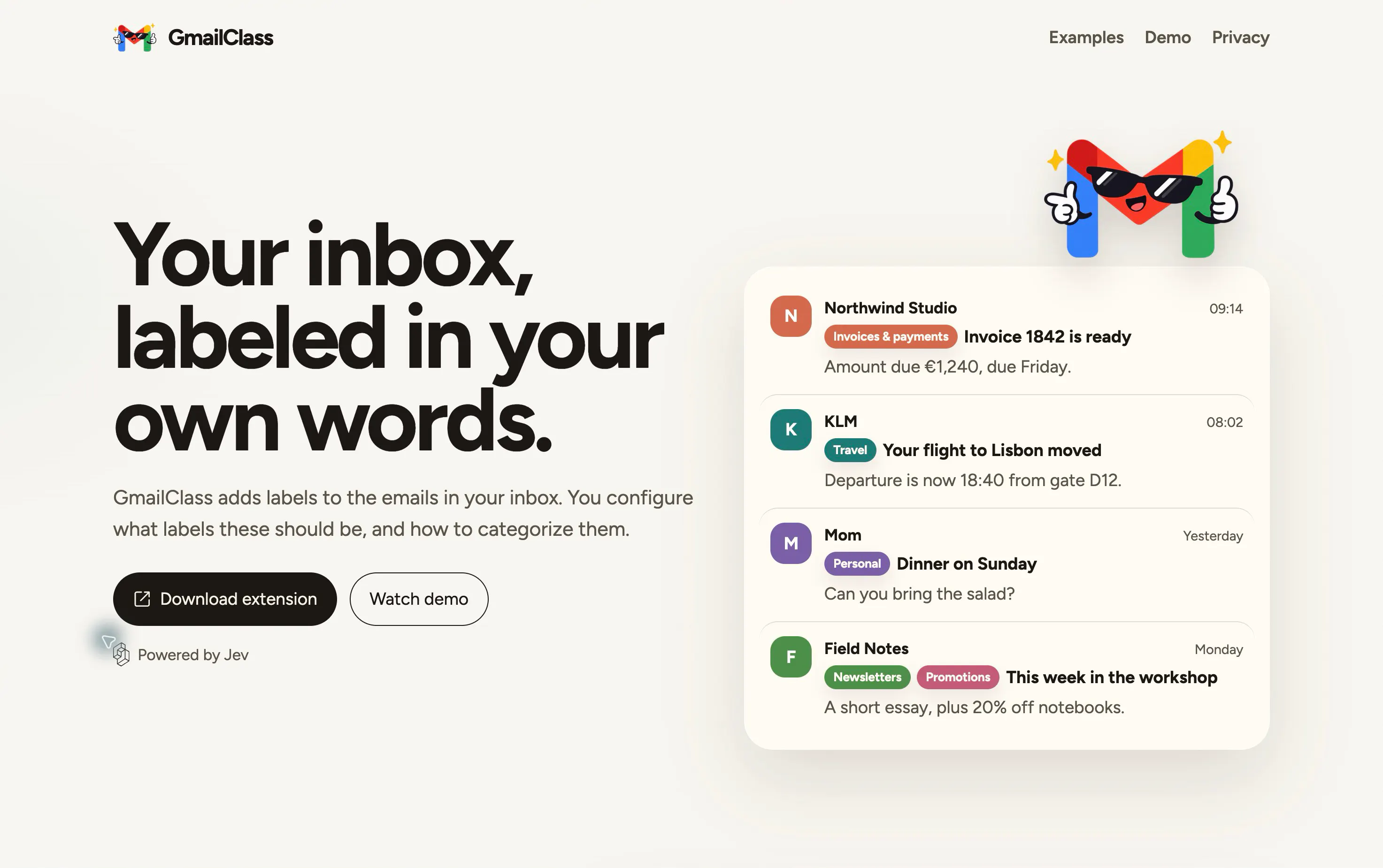 GmailClass - Gmail Email Classifier gallery image