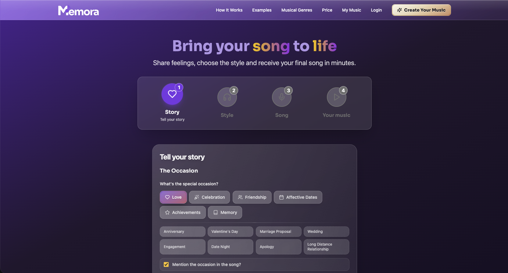 Memora Music - Screenshot 5 showing product features and functionality