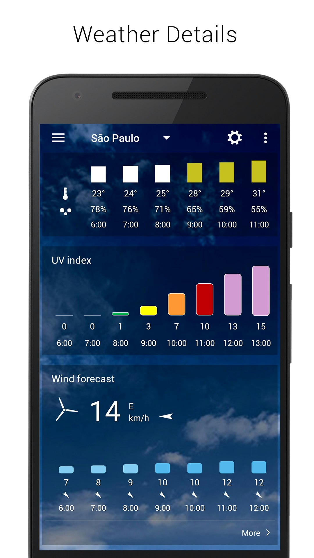 Transparent clock & weather gallery image