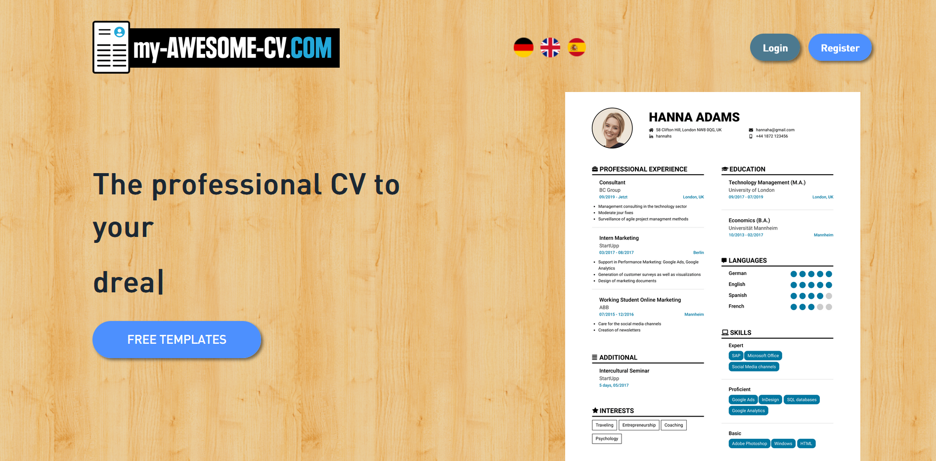 startuptile my-AWESOME-CV-Probably the only truly FREE online CV builder ????