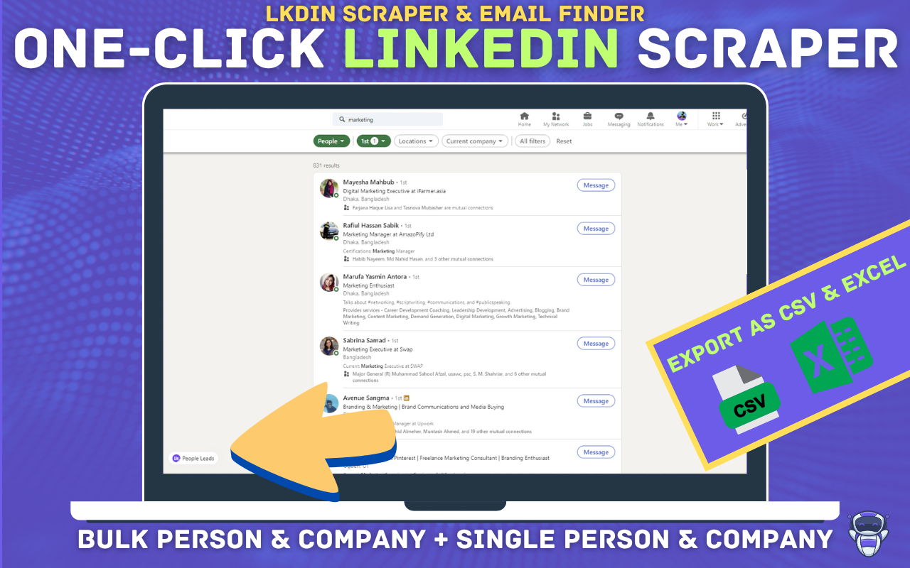 Media LKDIN Scraper & Finder E -mel - LinkedIn Scraper & Finder E -mel yang sah oleh Leadstal.com 1
