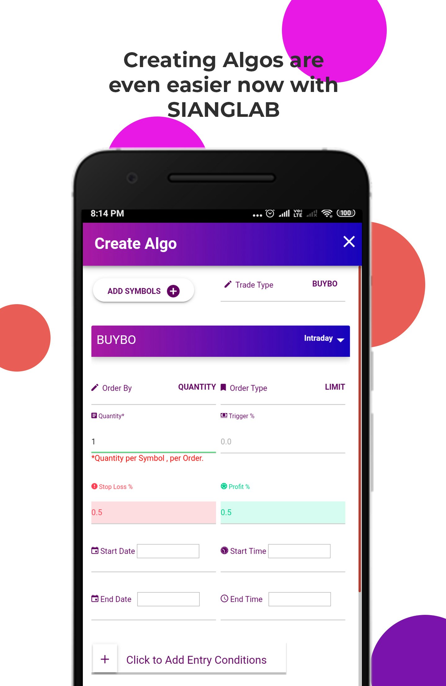 Sianglab an Algotrading and AI platform gallery image