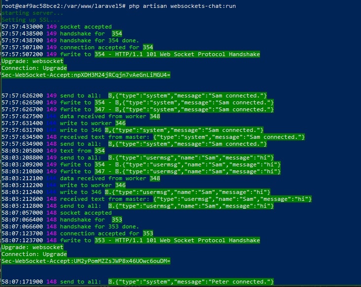 PHP WebSocket server gallery image