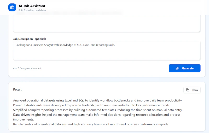 JobMate AI screenshot 3