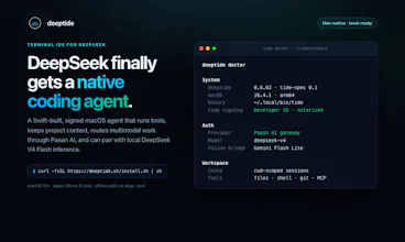 Deeptide -A Native DeepSeek Coding Agent gallery image