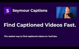 Seymour Captions media 1