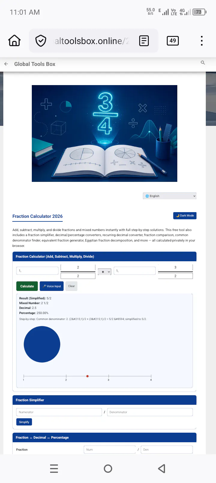 Fraction Calculator 2026 gallery image