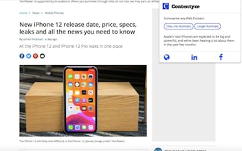 Contentyze Chrome Extension gallery image