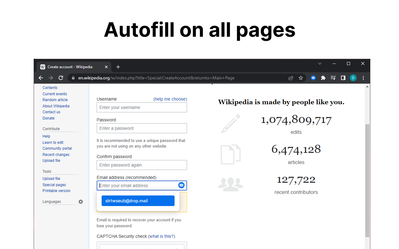 DropMail (Temporary email) for Chrome gallery image