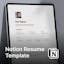 Resume Builder Notion Template