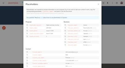 Quoters, proposal software gallery image