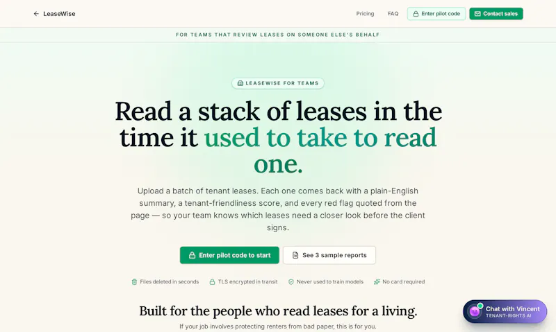 LeaseWise screenshot 2