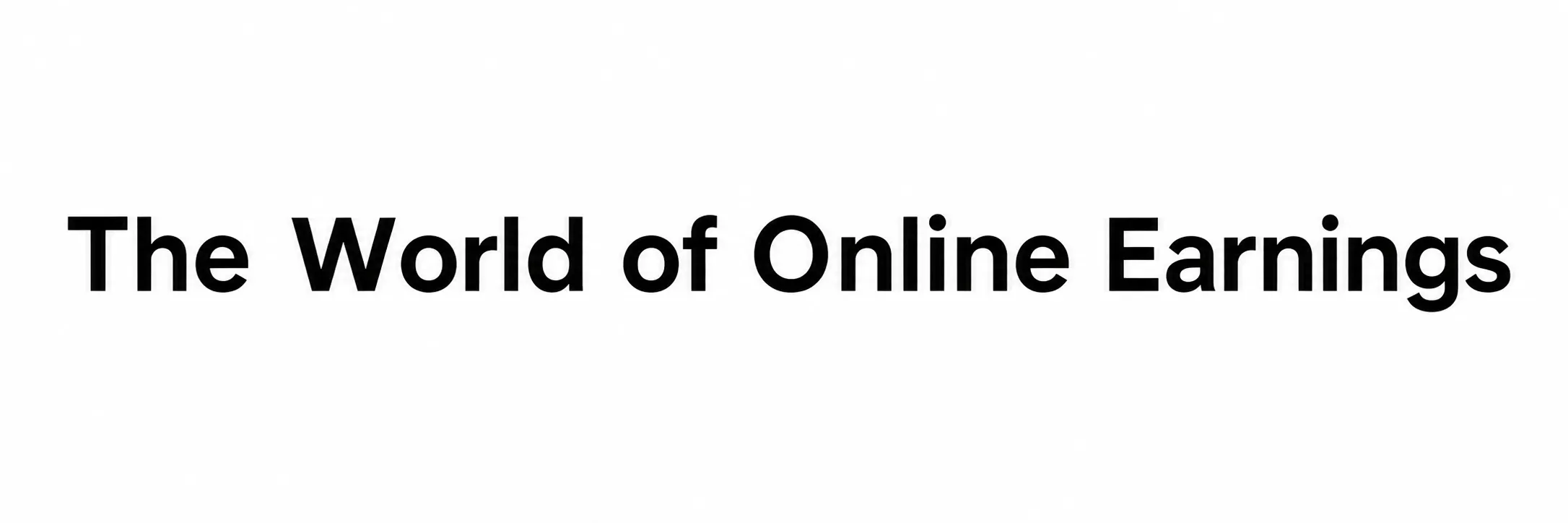 The World of Online Earnings gallery image
