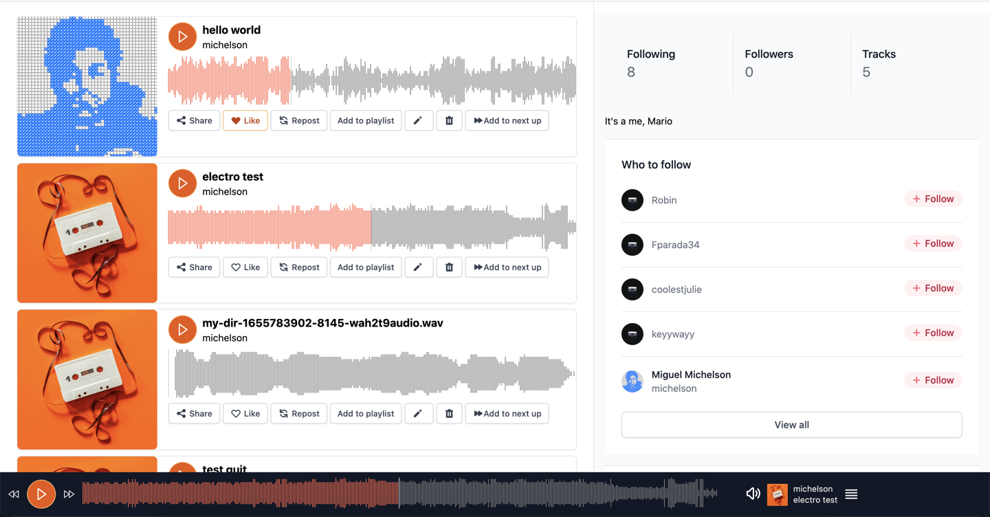 وسائط Rauversion - Rauversion: بديل مفتوح المصدر لـ SoundCloud 2
