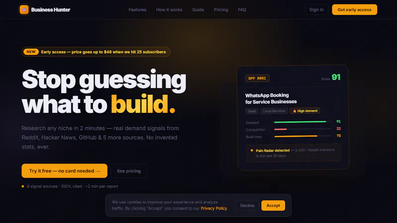 Business Hunter screenshot 1