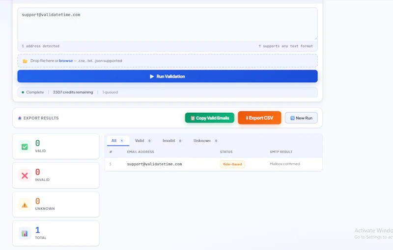 Free Bulk Email Verifier  screenshot 3