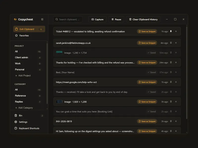 Copychest screenshot 6