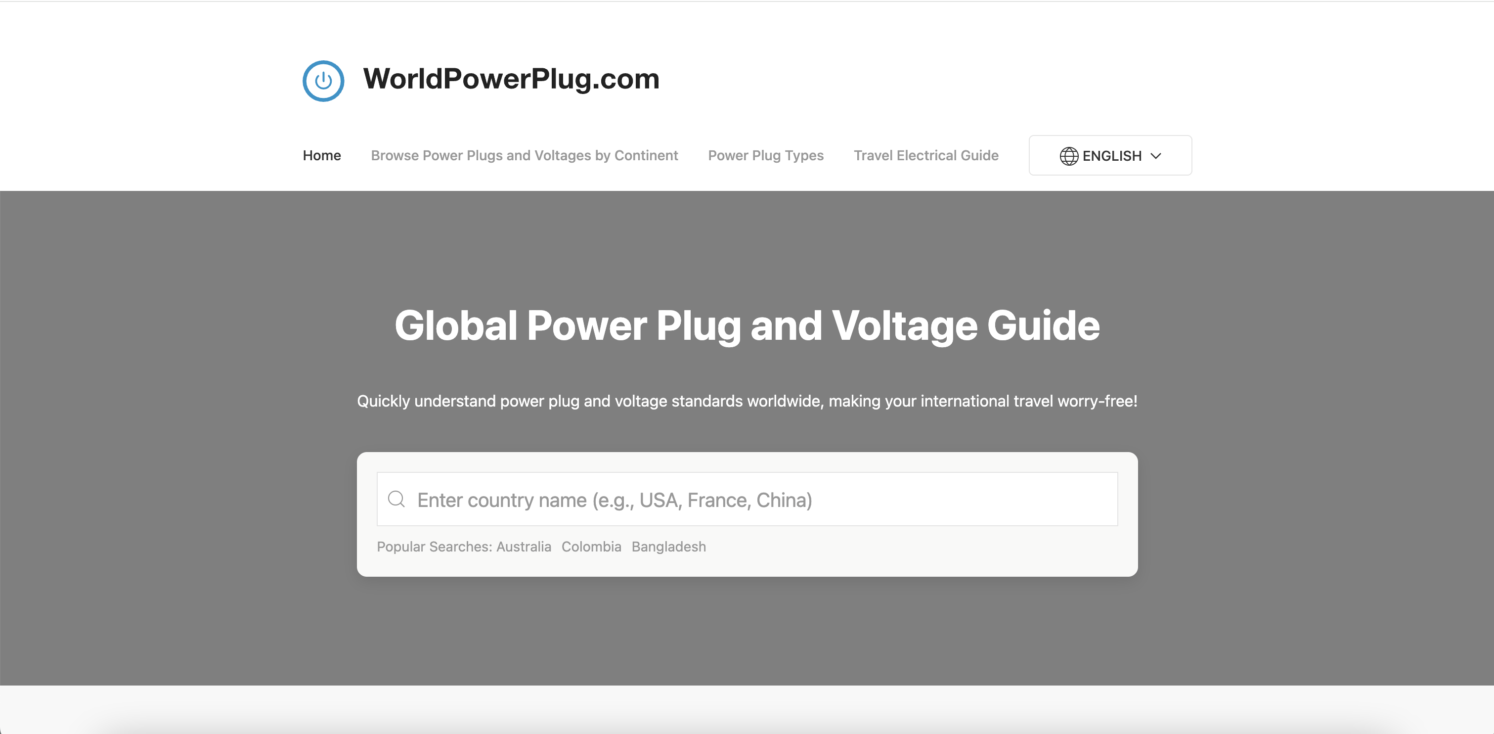 Media WorldPowerPlug.com - Panduan dan Panduan Voltan Global 2