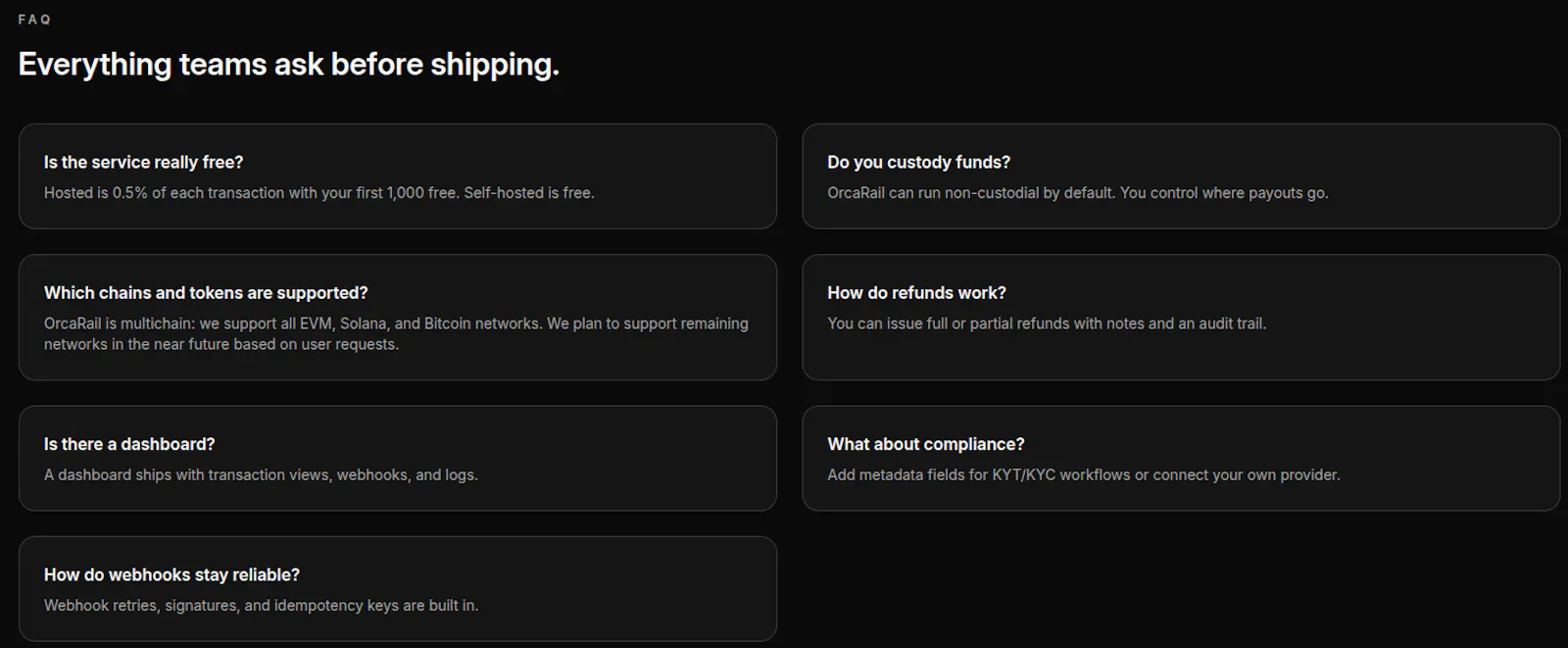 OrcaRail public launch screenshot 6