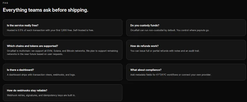 OrcaRail public launch screenshot 6