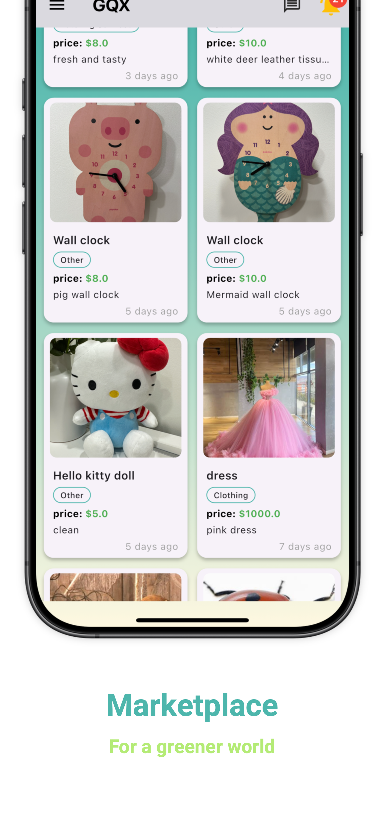 GQX Marketplace - Günlük çevre dostu eylemleriniz için puan kazanın medya 2