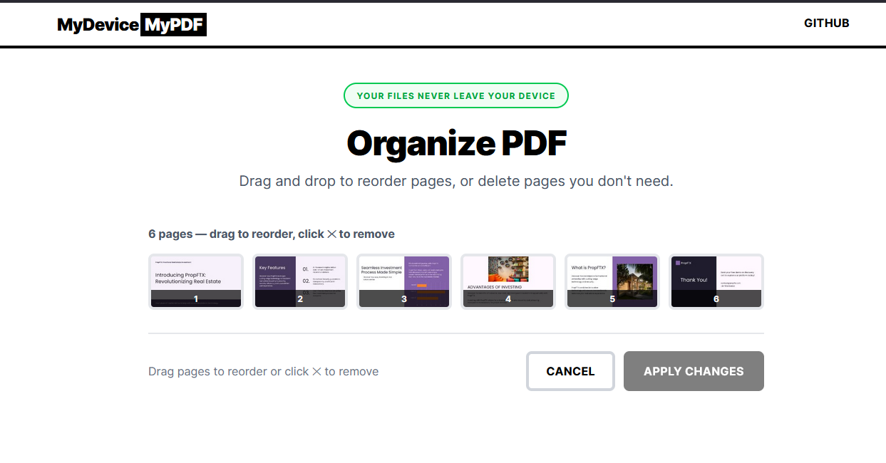MyDeviceMyPdf - Screenshot 4 showing product features and functionality
