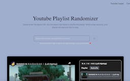 Youtube Playlist Randomizer media 2