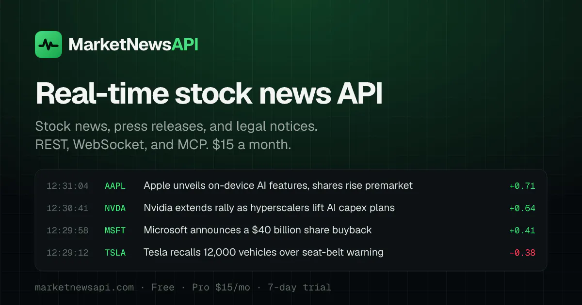 MarketNewsAPI gallery image