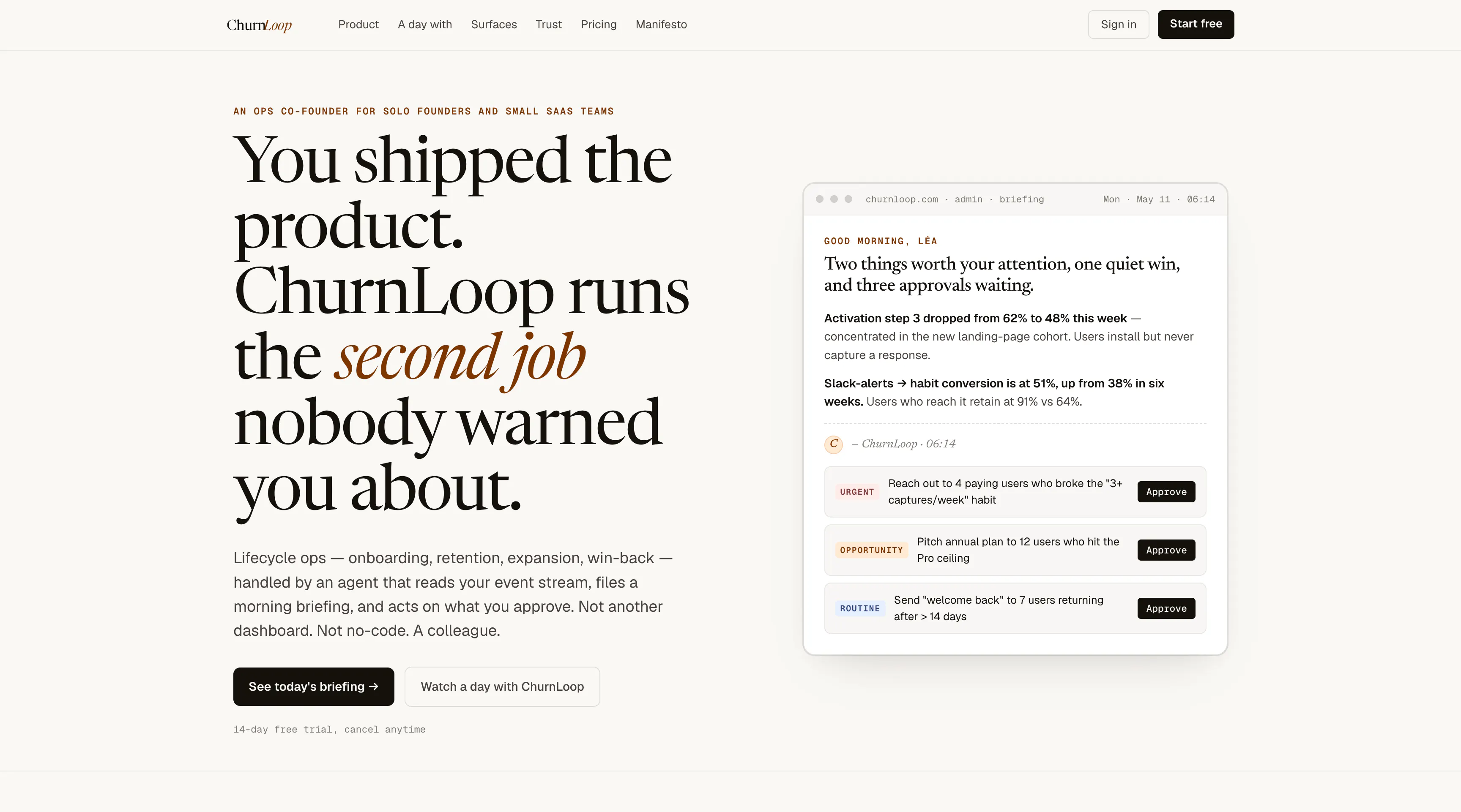 ChurnLoop screenshot