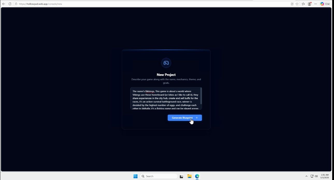 Hollowpad - Screenshot 2 showing product features and functionality