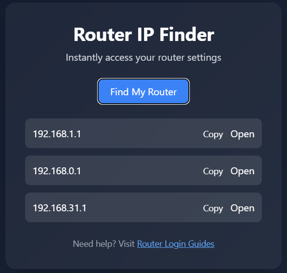 Router IP Finder gallery image