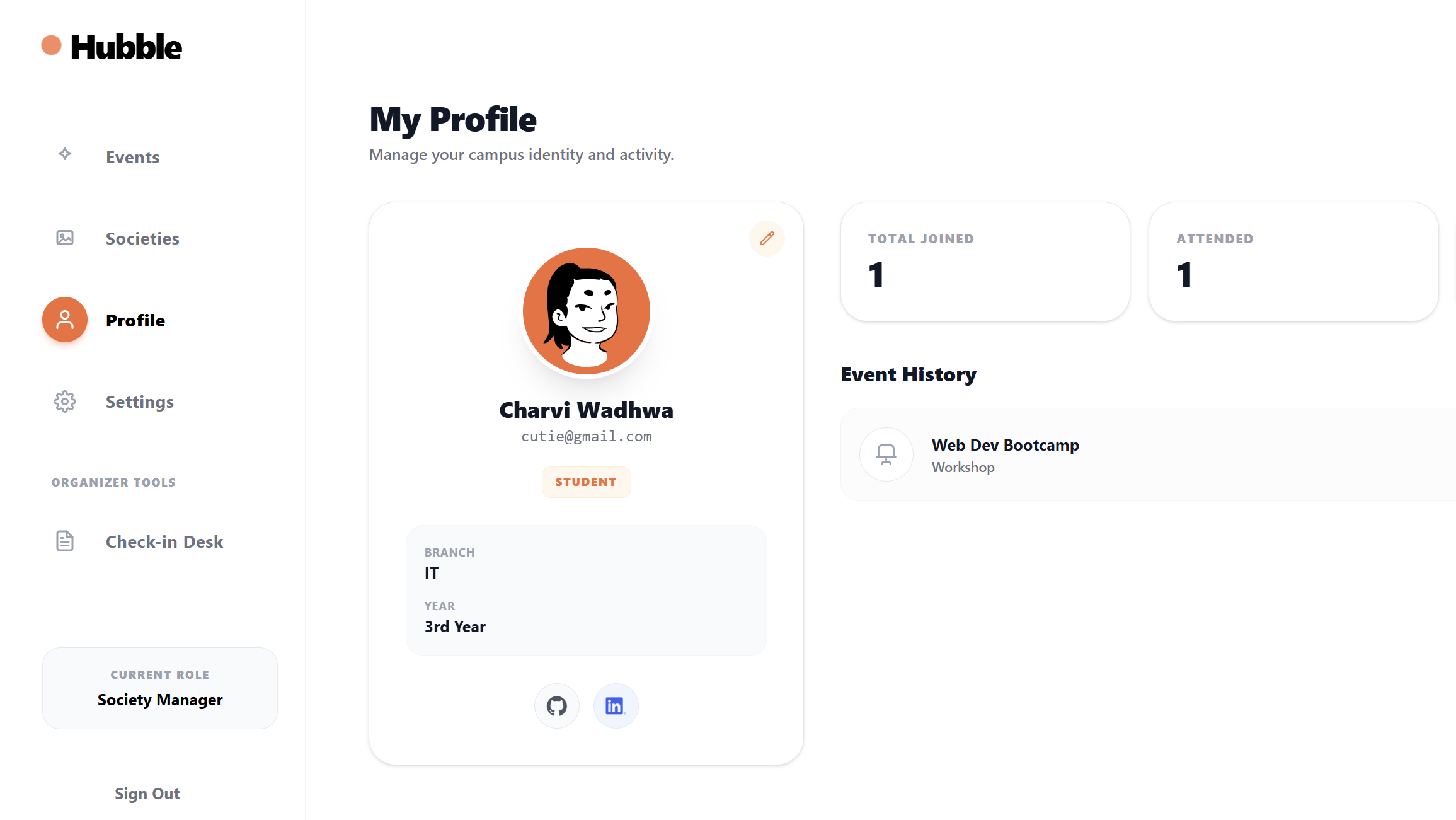 Hubble - Screenshot 2 showing product features and functionality