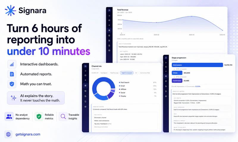 Signara AI Reporting Analyst screenshot 2