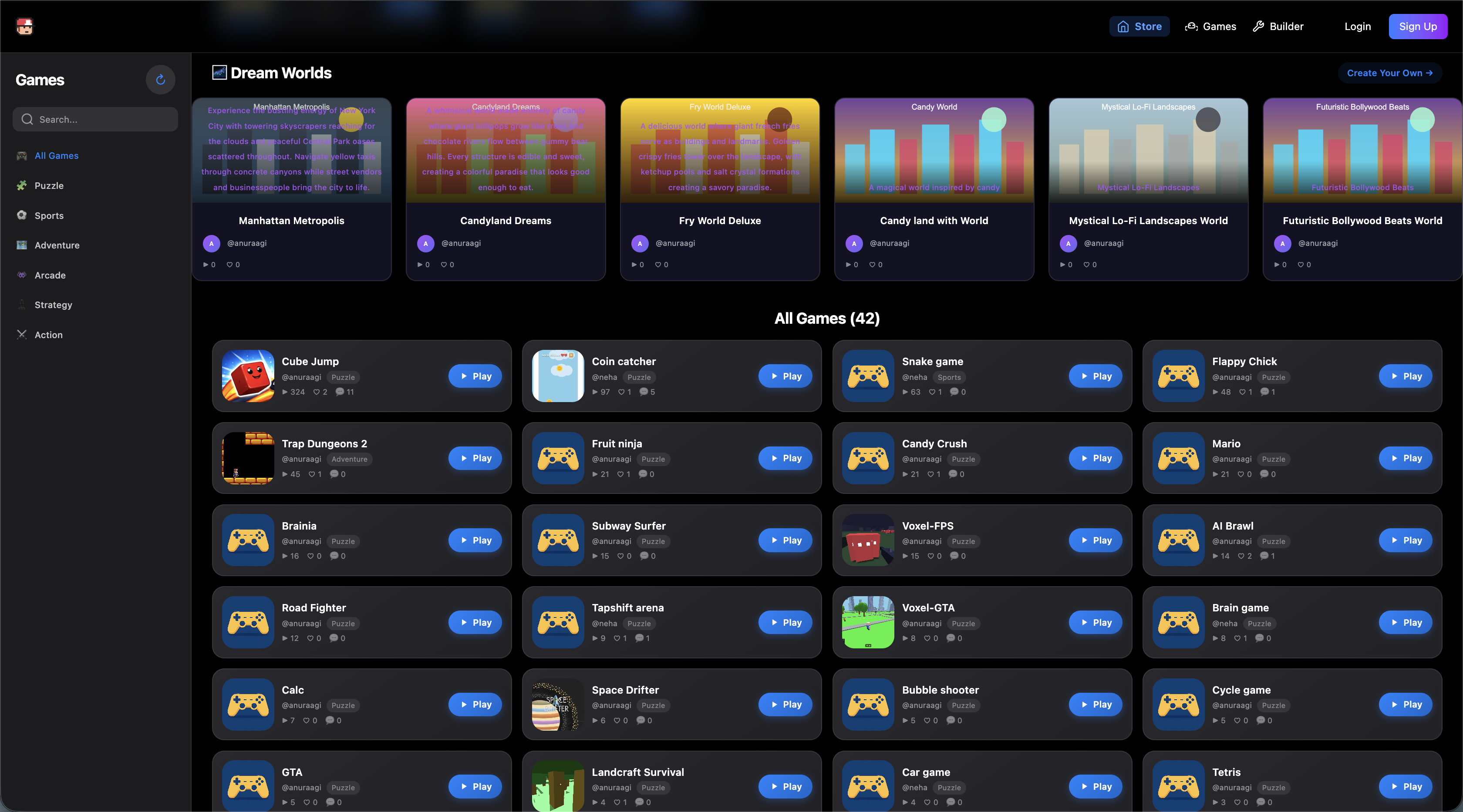 ClancyPlayGames : Build AI Games - Screenshot 4 showing product features and functionality