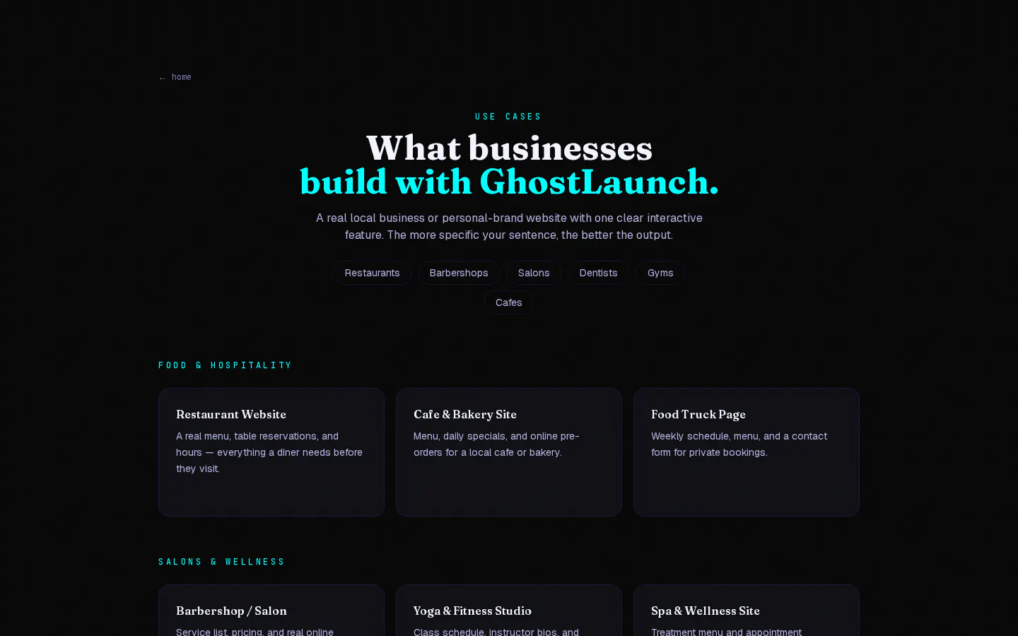 ghostlaunch websitebuilder gallery image
