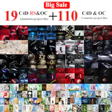 C4d Octane and Redshift project files gallery image