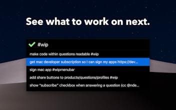 Menubar for WIP gallery image