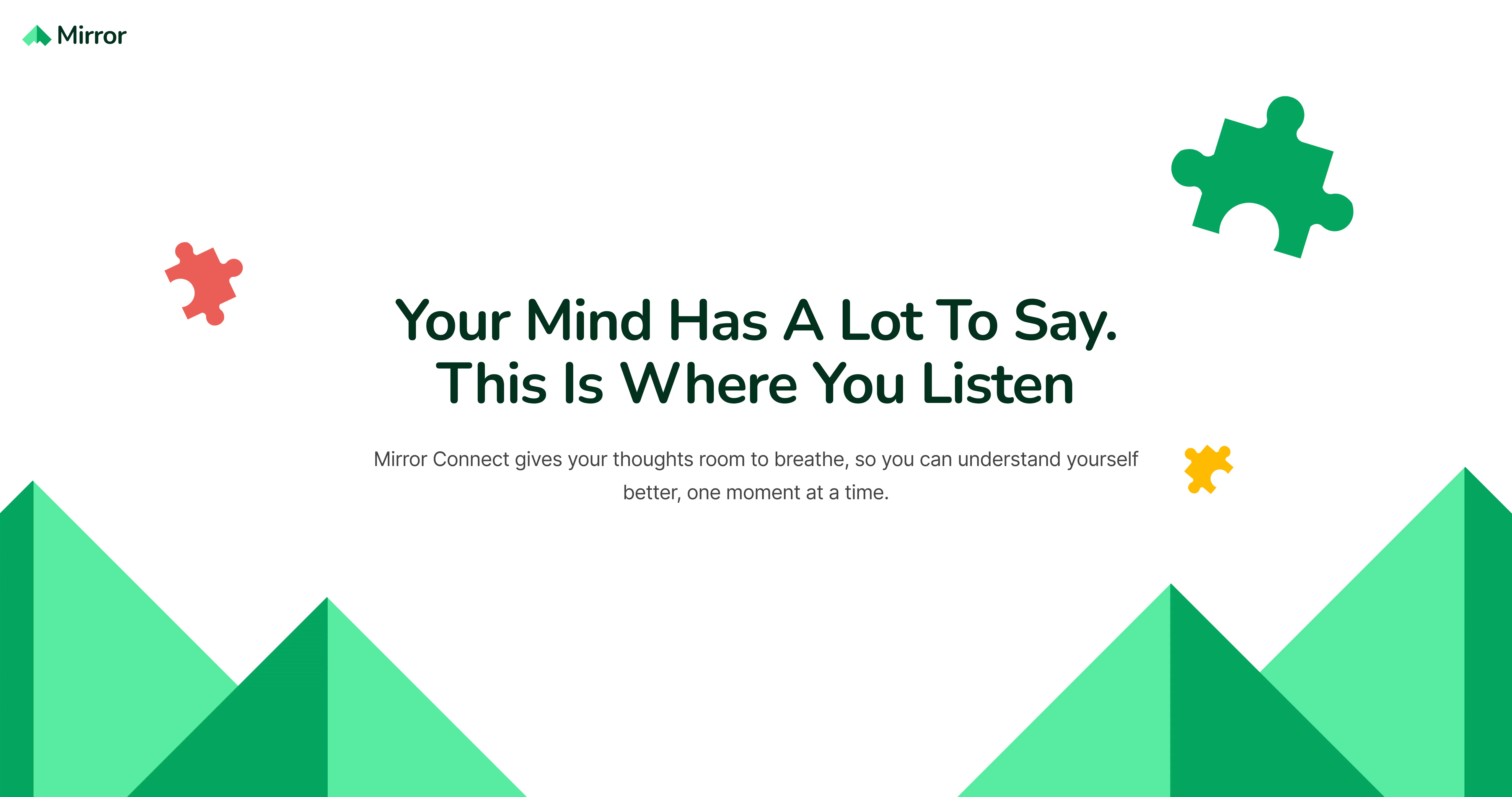 Mirror Connect 제품 배너