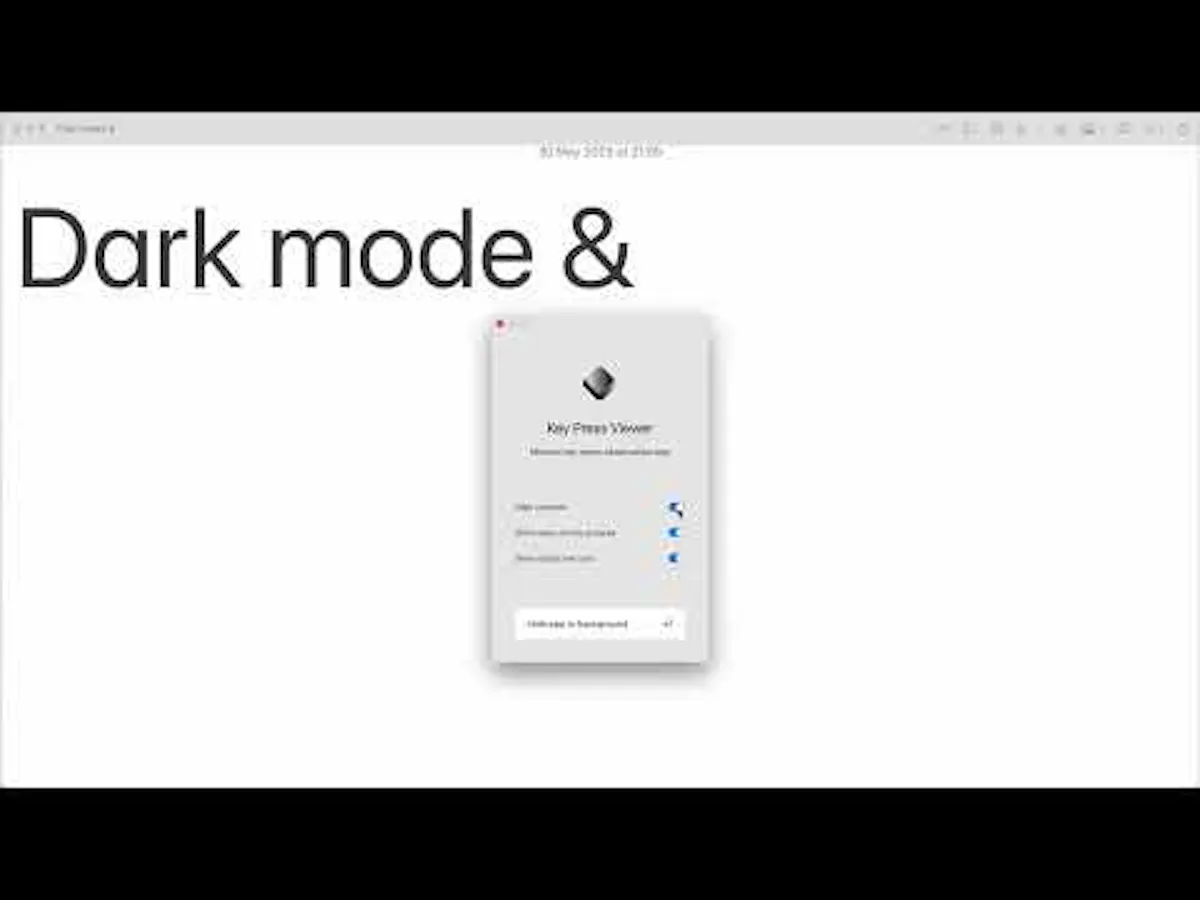 Key Press Viewer for macOS
