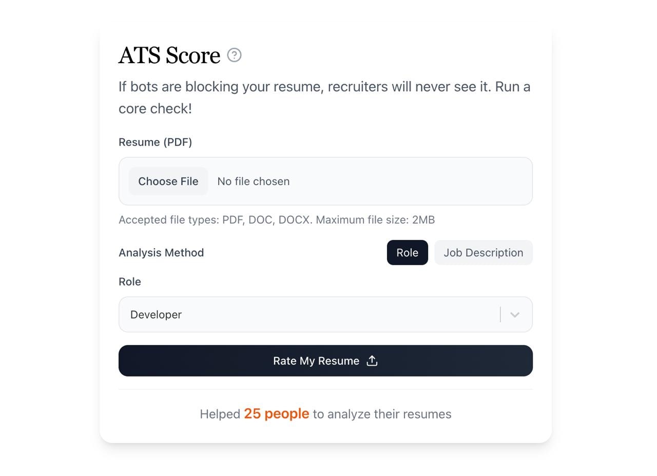AI Resume Checker สำหรับ ATS - #ประวัติย่อ media 1