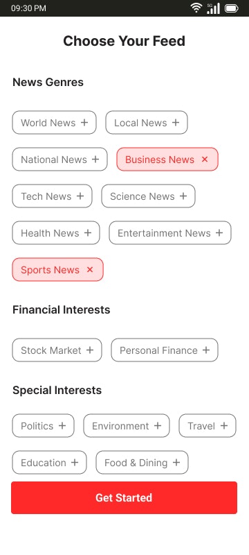 Pista de noticias - Noticias personalizadas media 4