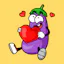 Eggplant Stickers
