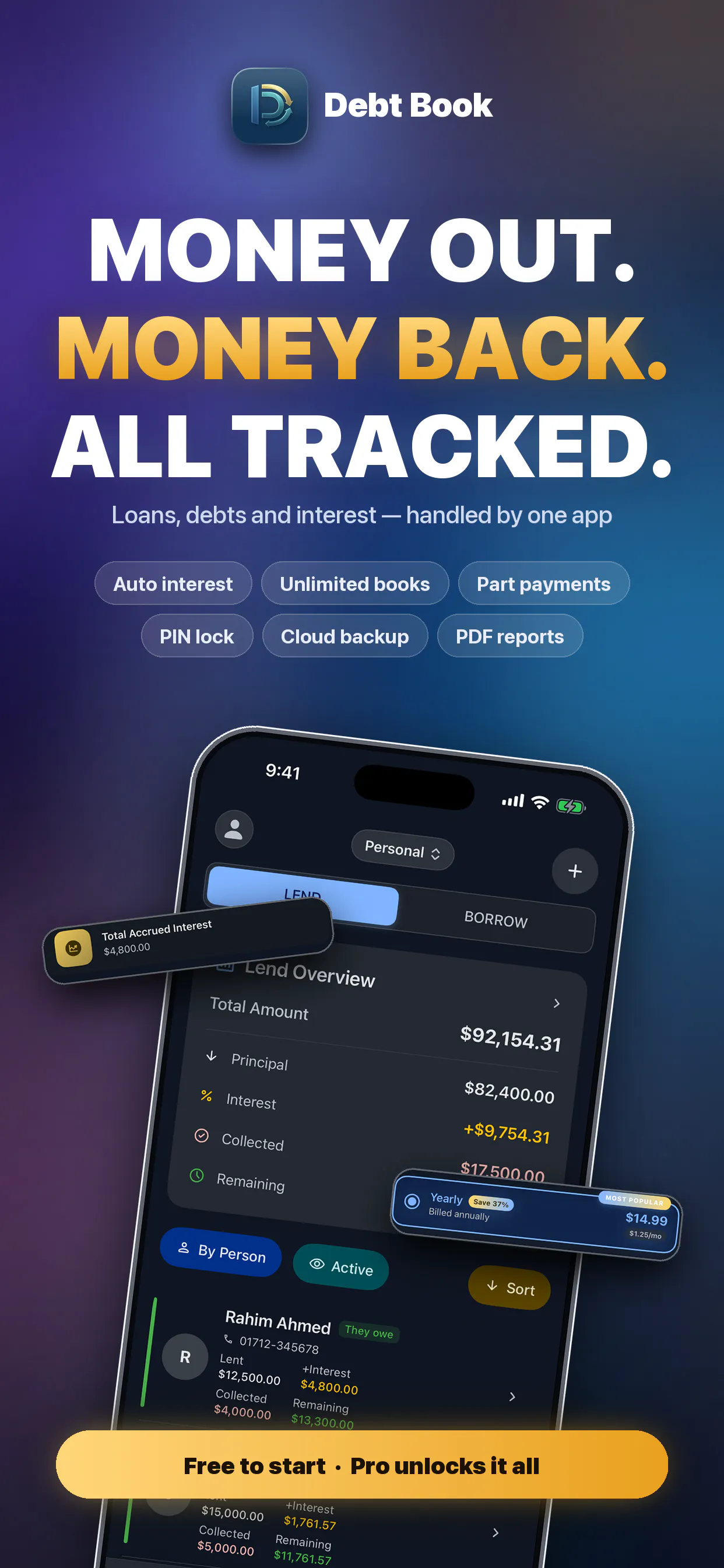 Debt Book - Loan & IOU Tracker gallery image