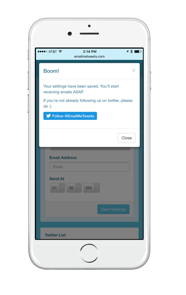 EmailMeTweets gallery image
