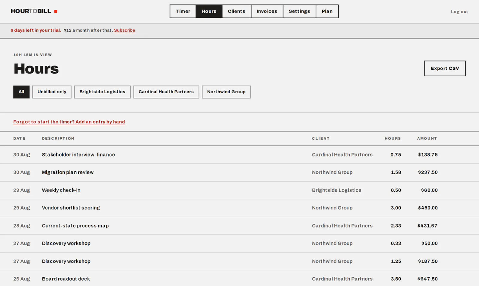 HourToBill screenshot 5