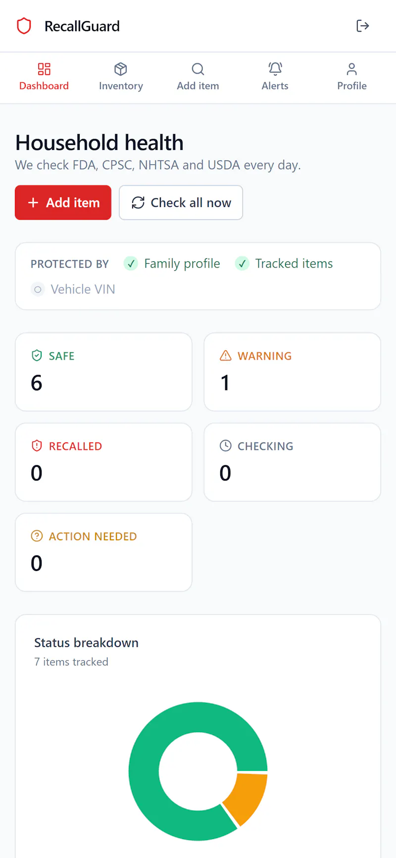 RecallGuard screenshot 2