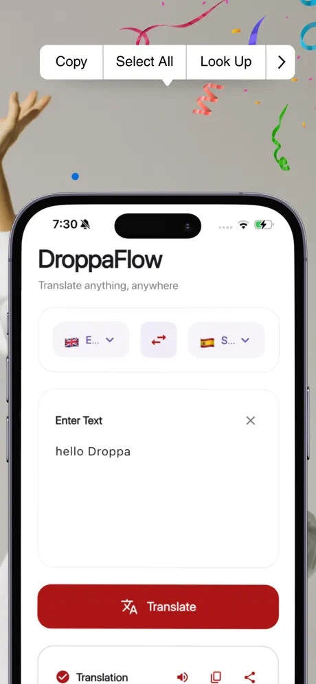 Droppa - Screenshot 2 showing product features and functionality