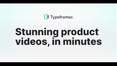 Typeframe - 기업가를 위한 궁극적인 비디오 제작 솔루션
