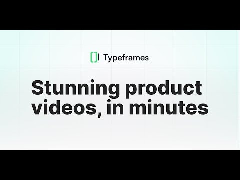 startuptile Typeframes-Video creation for makers