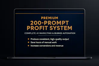 Premium 200‑Prompt Profit System gallery image